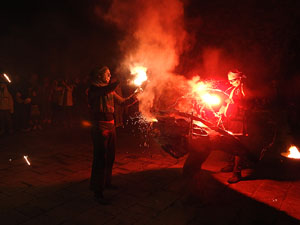 Fires de Sant Narc&iacute;s 2024. Correfoc amb els Trons de l'Onyar
