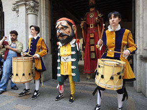 Toc de Rams. Cerim&ograve;nia del canvi de rams de les gegantes