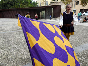 Toc de Rams. Cerim&ograve;nia del canvi de rams de les gegantes