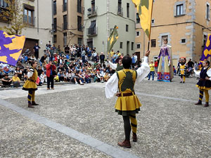 Toc de Rams. Cerim&ograve;nia del canvi de rams de les gegantes