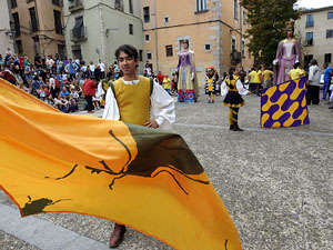 Toc de Rams. Cerim&ograve;nia del canvi de rams de les gegantes