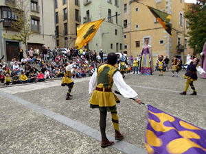 Toc de Rams. Cerim&ograve;nia del canvi de rams de les gegantes