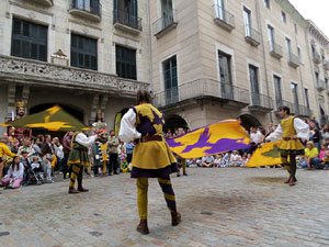 Toc de Rams. Cerim&ograve;nia del canvi de rams de les gegantes
