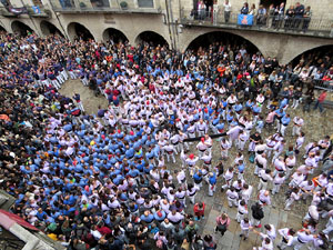 Fires de Sant Narcís 2025. Diada castellera amb Marrecs de salt, Minyons de Terrassa i Capgrossos de Mataró