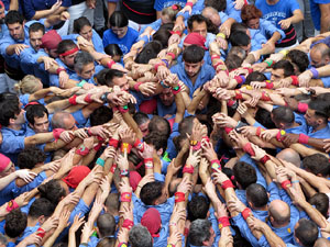 Fires de Sant Narcís 2025. Diada castellera amb Marrecs de salt, Minyons de Terrassa i Capgrossos de Mataró