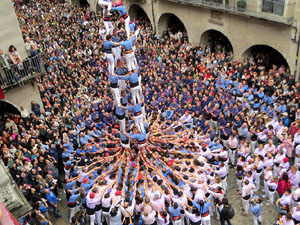 Fires de Sant Narcís 2025. Diada castellera amb Marrecs de salt, Minyons de Terrassa i Capgrossos de Mataró