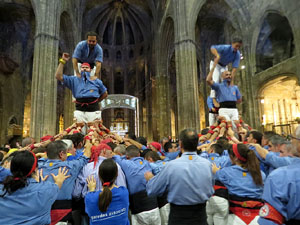 Fires de Sant Narcís 2025. Pilar a les escales de la Catedral