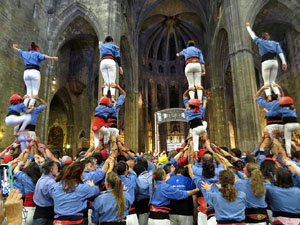 Fires de Sant Narcís 2025. Pilar a les escales de la Catedral