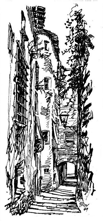 El carrer de Sant Llorenç