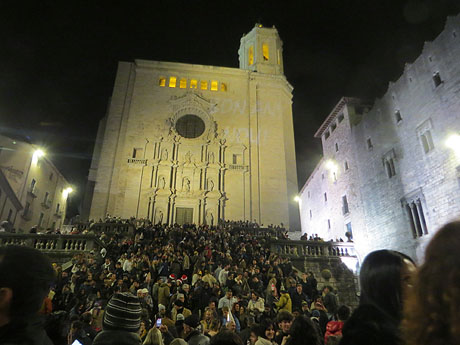 Festes de Nadal 2024. Campanades de Cap d'Any a la Catedral de Girona