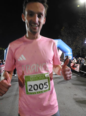 René Rémi Franck a l'arribada a la meta