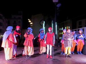 Reis 2026. Arribada dels Reis a la pla&ccedil;a de l'U d'octubre de 2017