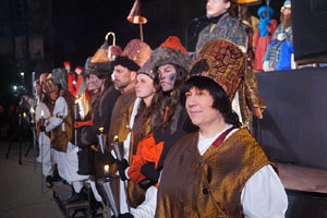 Reis 2026. Arribada dels Reis a la pla&ccedil;a de l'U d'octubre de 2017