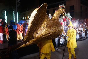 Reis 2026. Arribada dels Reis a la pla&ccedil;a de l'U d'octubre de 2017