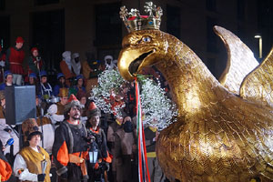 Reis 2026. Arribada dels Reis a la pla&ccedil;a de l'U d'octubre de 2017