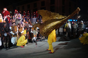Reis 2026. Arribada dels Reis a la pla&ccedil;a de l'U d'octubre de 2017