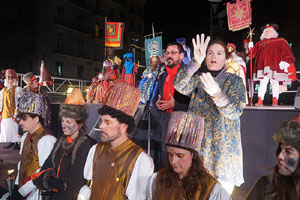 Reis 2026. Arribada dels Reis a la pla&ccedil;a de l'U d'octubre de 2017