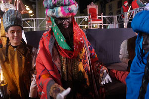 Reis 2026. Arribada dels Reis a la pla&ccedil;a de l'U d'octubre de 2017