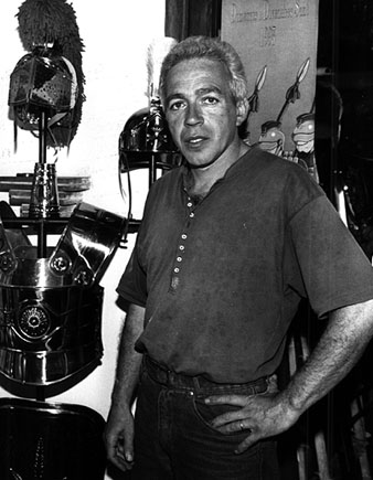 Ramon Boix al seu taller. 1993