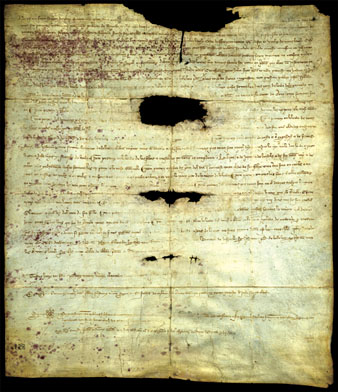 Reconeixement atorgat a favor de Bonanat dOm, batlle del castell de Sobreportes, de les lleudes que ha de percebre per raó daquest castell. 1312