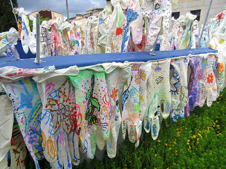 Temps de Flors 2025. Pla&ccedil;a de moss&egrave;n Jacint Verdaguer (dalt)