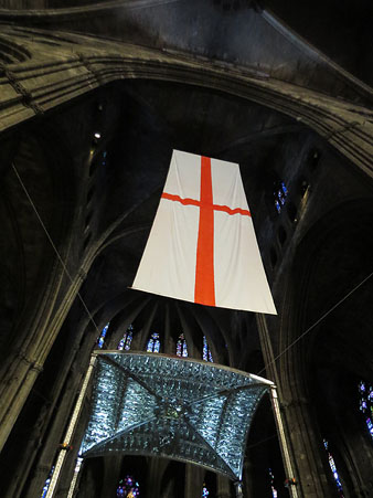 La nau de la Catedral preparada per la representaci&oacute;