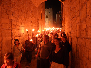 Diada Nacional 2026. XVIII Marxa de Torxes de Girona pels carrers del Barri Vell de Girona