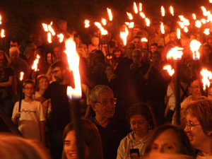 Diada Nacional 2026. XVIII Marxa de Torxes de Girona pels carrers del Barri Vell de Girona