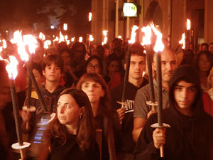 Diada Nacional 2026. XVIII Marxa de Torxes de Girona pels carrers del Barri Vell de Girona