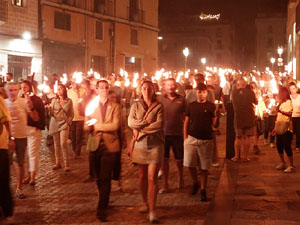Diada Nacional 2026. XVIII Marxa de Torxes de Girona pels carrers del Barri Vell de Girona