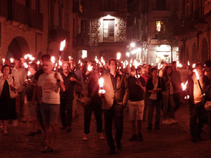 Diada Nacional 2026. XVIII Marxa de Torxes de Girona pels carrers del Barri Vell de Girona