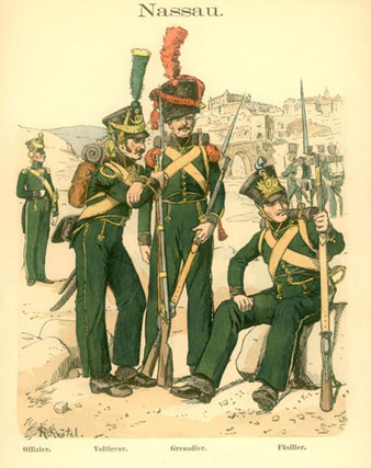 Primer regiment de Nassau. 1813
