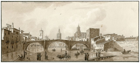 Vista de Girona des de l�Onyar