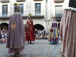 Toc de Rams. Cerim&ograve;nia del canvi de rams de les gegantes