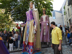 Toc de Rams. Cerim&ograve;nia del canvi de rams de les gegantes