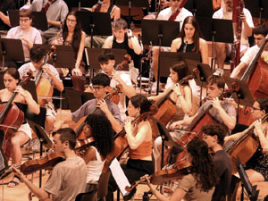 Festival Notes al parc 2026. Assaig de la Jove Orquestra de les Comarques Gironines
