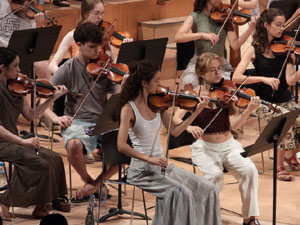 Festival Notes al parc 2026. Assaig de la Jove Orquestra de les Comarques Gironines