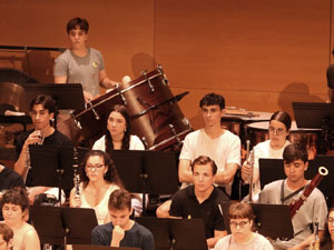 Festival Notes al parc 2026. Assaig de la Jove Orquestra de les Comarques Gironines