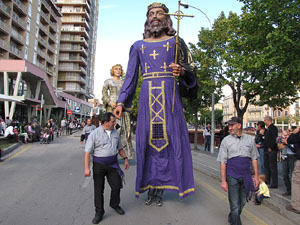 Trobada de gegants: la cercavila