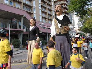 Trobada de gegants: la cercavila