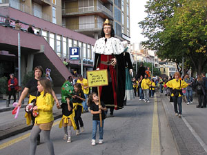 Trobada de gegants: la cercavila