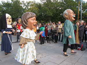 Trobada de gegants: la cercavila