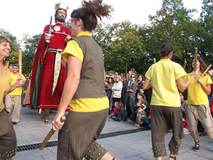 Trobada de gegants: la cercavila