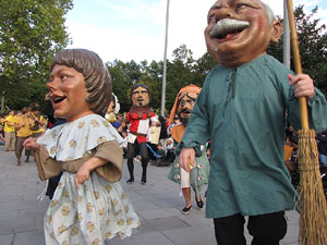 Trobada de gegants: la cercavila