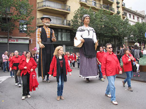 Fires de Sant Narc&iacute;s 2013. Trobada de gegants: la cercavila