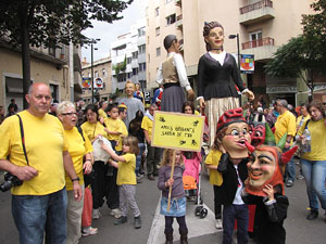 Fires de Sant Narc&iacute;s 2013. Trobada de gegants: la cercavila
