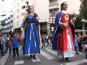 Fires de Sant Narc&iacute;s 2013. Trobada de gegants: la cercavila