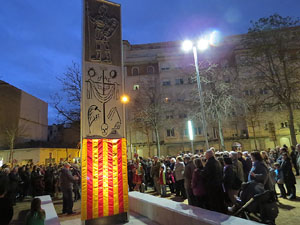 Inauguració de l'escultura de Domènec Fita