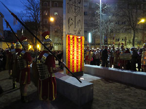 Inauguració de l'escultura de Domènec Fita