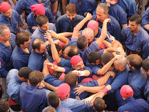 Fires de Girona 2014. Diada castellera amb Marrecs de Salt, Minyons de Terrassa i Capgrossos de Matar&oacute;